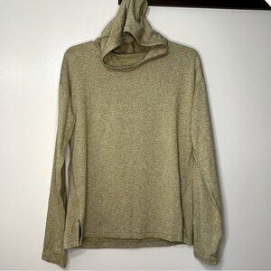 Athleta Uptempo II Hoodie Sweatshirt in Peat/Shadow Olive Sz. XL